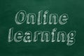 Online learning Royalty Free Stock Photo