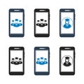 Online Learning Icon Set. Royalty Free Stock Photo