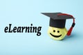 Online learning, internet education concept. Digital webinar technology. Elearning Royalty Free Stock Photo