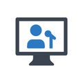 Online lecture icon