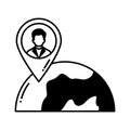 online location Vector Icon which can easily modify or edit Royalty Free Stock Photo