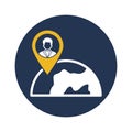 online location Vector Icon which can easily modify or edit Royalty Free Stock Photo
