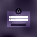 online login page screen template for web or UI app vetor
