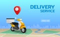 Online logistic delivery service, The delivery by scooter bike, fast, safety and provide convenience to customers who use the