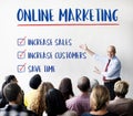 Online Marketing Aims Plan Strategy Concept