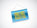 online marketing banner sign illustration