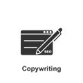 Online marketing, copywriting icon. Element of online marketing icon. Premium quality graphic design icon. Signs and symbols