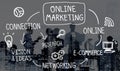 Online Marketing Digital Networking Strategy Vision Concept