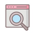 Online marketing fill vector icon which can easily modify or edit