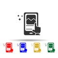 Online marketing, post multi color style icon. Simple glyph, flat vector of online marketing icons for ui and ux, website or Royalty Free Stock Photo