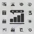 Online marketing, reputation icon. Universal set of online marketing for website design and development, app development