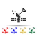 Online marketing, satellite multi color style icon. Simple glyph, flat vector of online marketing icons for ui and ux, website or