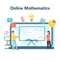 Online math course. Learning mathematics in internet,