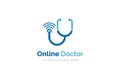 Online medical logo design template. Health and medicine symbol