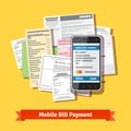 Online mobile smartphone bill payment