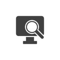 Online monitoring vector icon