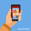 Online movie concept