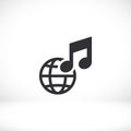 Online music icon. Vector Eps 10 . Lorem Ipsum Flat Design