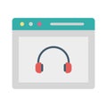 Online music, music, online, online playlist fully editable vector icons Online music, music, online, online playlist fully edita