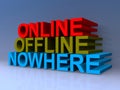 Online offline nowhere