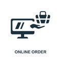Online Order icon. Simple element from delivery collection. Creative Online Order icon for web design, templates, infographics and Royalty Free Stock Photo
