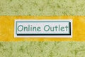 Online outlet store shop sale discount retail business product Royalty Free Stock Photo