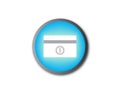 Online payment button. Credit card vector icon