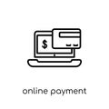 Online payment icon from collection. Royalty Free Stock Photo