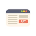 Online payment system showing digital transaction processing Royalty Free Stock Photo