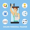 Online personal trainer.