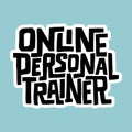 Online personal trainer Royalty Free Stock Photo