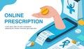 Online pharmacy and prescription refill using mobile app