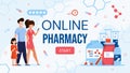 Online Pharmacy Shop E-commerce Site Flat Design