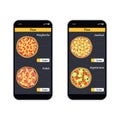 Online pizza ordering comcept