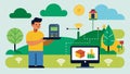 An online platform connecting farmers with nearby weather stations allowing them to access localized data for more