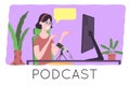 online podcast concept