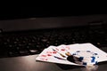 Online poker Royalty Free Stock Photo