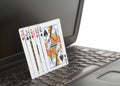 Online poker Royalty Free Stock Photo