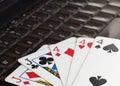 Online poker Royalty Free Stock Photo