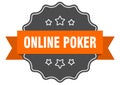 online poker label