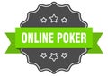 online poker label