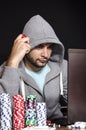 Online poker player