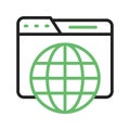 Online presence Icon Image. Royalty Free Stock Photo