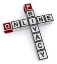 Online privacy word block