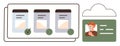 Online Profile Verification with Cloud Integration for Secure User Authentication Royalty Free Stock Photo