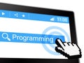 Online Programmer Shows World Wide Web And Application