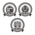 Online radio badges