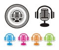 Online radio icons