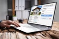 Online Real Estate Search On Computer