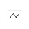 Online report outline icon
